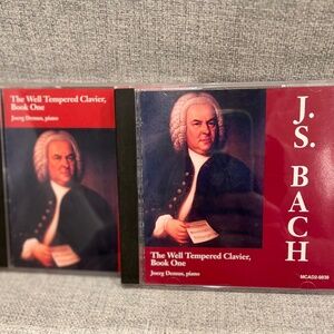 MCA Records J.S. Bach The Well-Tempered Clavier Book One 2-disc Joerg Demus